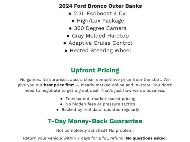 2024 Ford Bronco Outer Banks 4 Door 4x4