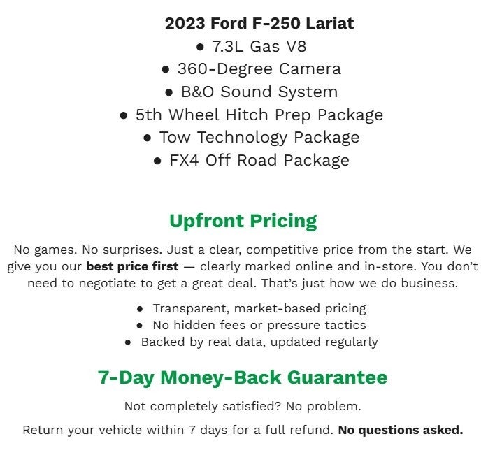 2023 Ford SUPER DUTY F-250 SRW CREW CAB