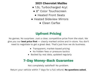 2021 Chevrolet Malibu 4dr Sdn LT