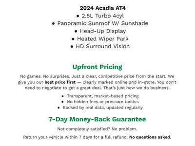 2024 GMC Acadia AWD 4dr AT4