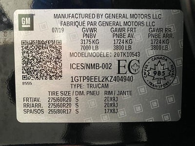 2019 GMC Sierra 1500 4WD Crew Cab 147 AT4