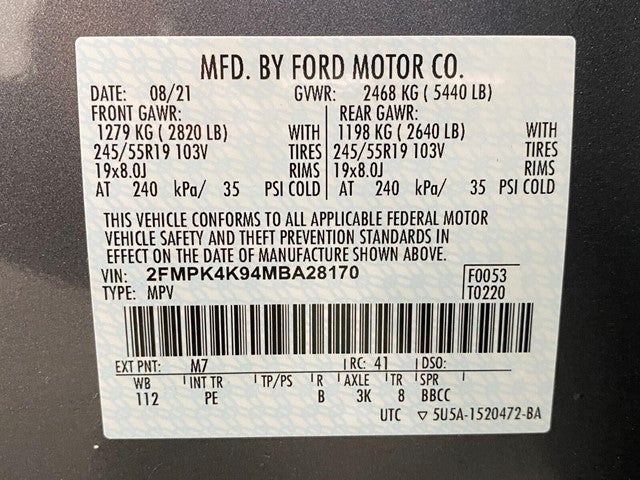 2021 Ford Edge Titanium AWD