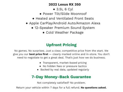 2022 Lexus RX RX 350 AWD