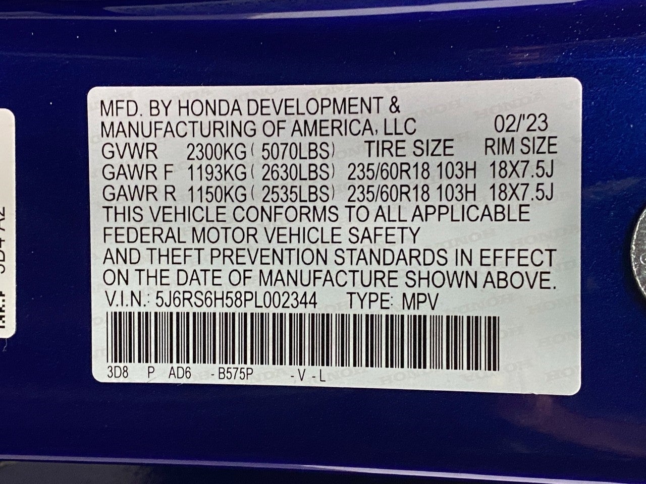 2023 Honda CR-V Hybrid Sport AWD