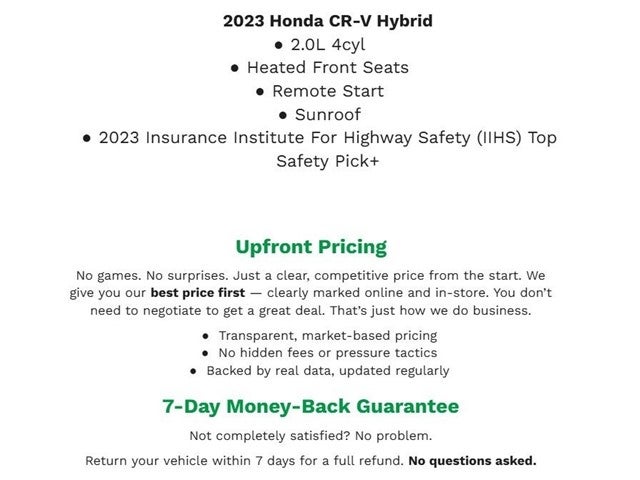 2023 Honda CR-V Hybrid Sport AWD