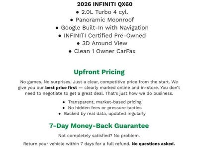 2026 INFINITI QX60 UTILITY