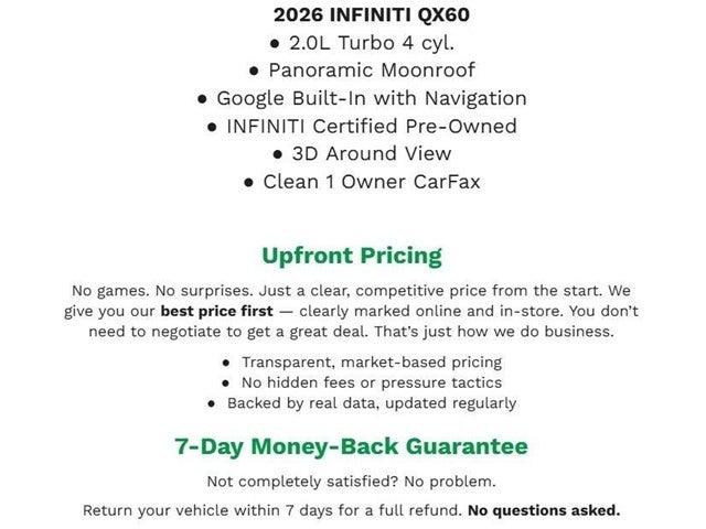 2026 INFINITI QX60 UTILITY