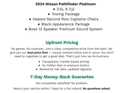2024 Nissan Pathfinder Platinum 4WD