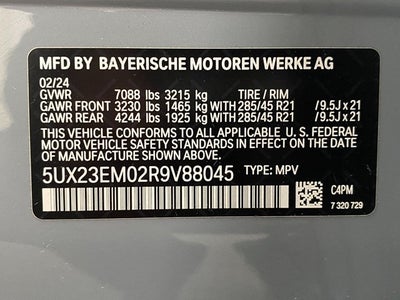 2024 BMW X7 xDrive40i Sports Activity Vehicle