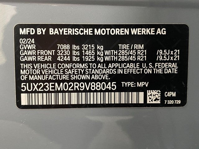 2024 BMW X7 xDrive40i Sports Activity Vehicle