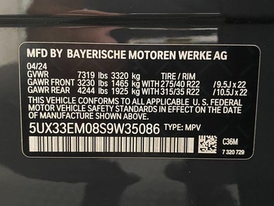2025 BMW X7 M60i Sports Activity Vehicle