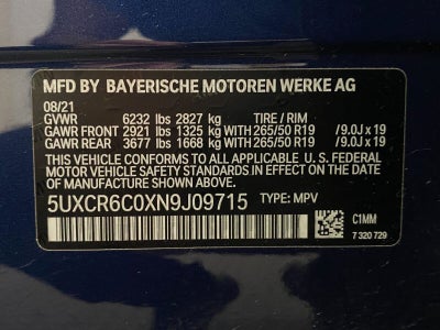 2022 BMW X5 xDrive40i Sports Activity Vehicle