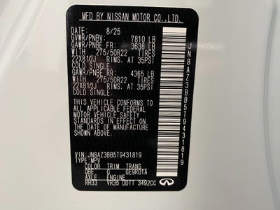 2026 INFINITI QX80 LUXE AWD