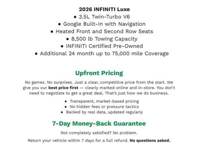 2026 INFINITI QX80 LUXE AWD