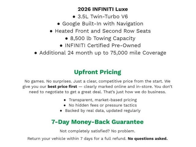 2026 INFINITI QX80 LUXE AWD