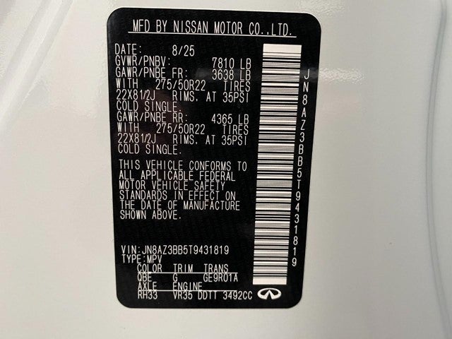 2026 INFINITI QX80 LUXE AWD