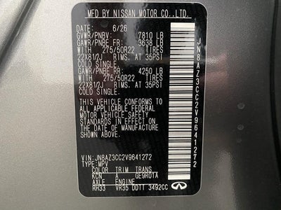 2027 INFINITI QX80 AUTOGRAPH AWD