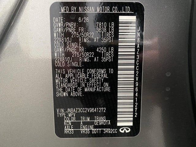 2027 INFINITI QX80 AUTOGRAPH AWD