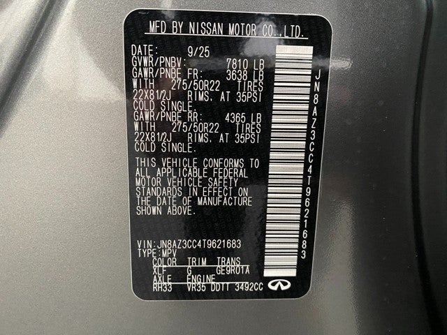 2026 INFINITI QX80 AUTOGRAPH AWD