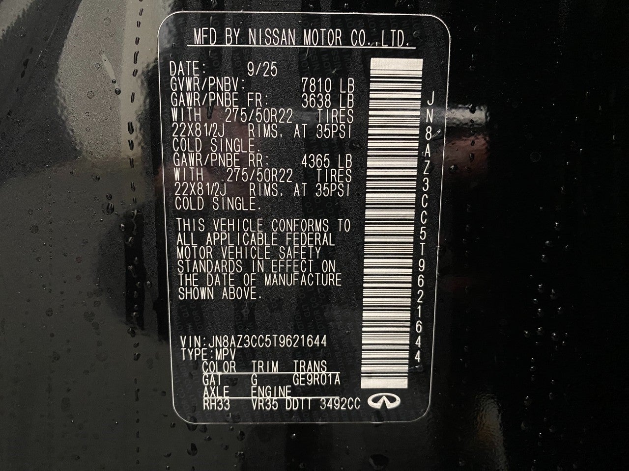 2026 INFINITI QX80 AUTOGRAPH AWD