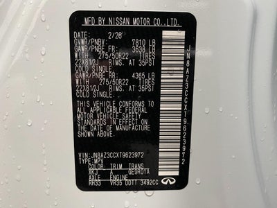 2026 INFINITI QX80 AUTOGRAPH AWD