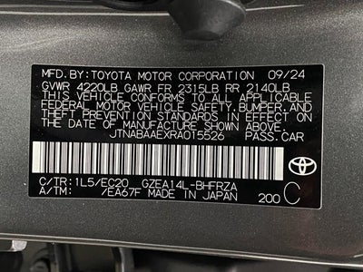 2024 Toyota GR COROLLA HATCHBACK