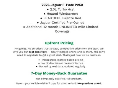 2026 Jaguar F-PACE R-Dynamic S P250 AWD