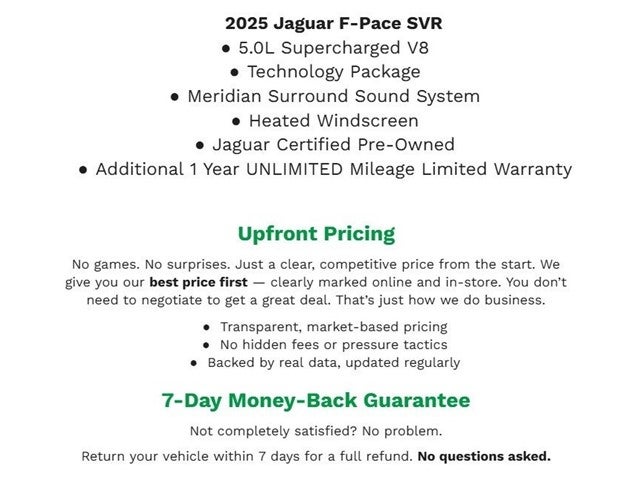 2025 Jaguar F-PACE SVR 575 Edition AWD