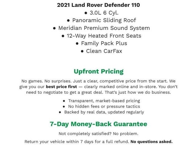 2021 Land Rover Defender 110 SE AWD