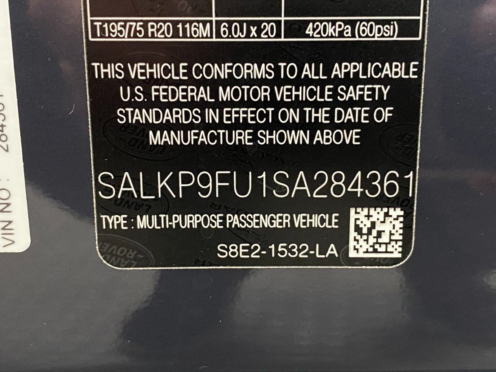 2025 Land Rover Range Rover P400 SE SWB