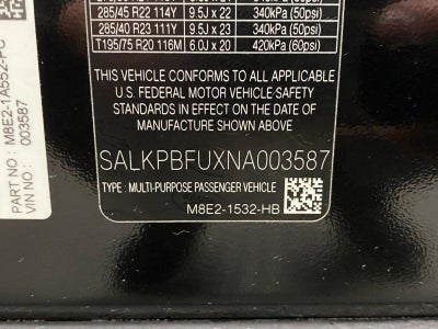 2022 Land Rover Range Rover P400 SE LWB 7 Seat
