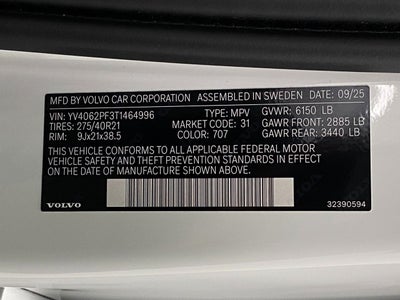 2026 Volvo XC90 B6 AWD Ultra 7-Seater