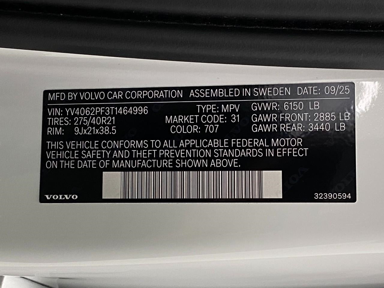 2026 Volvo XC90 B6 AWD Ultra 7-Seater