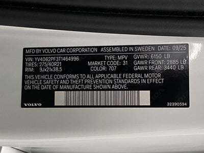 2026 Volvo XC90 B6 AWD Ultra 7-Seater