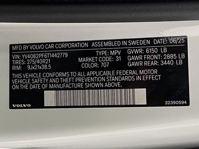 2026 Volvo XC90 B6 AWD Ultra 7-Seater