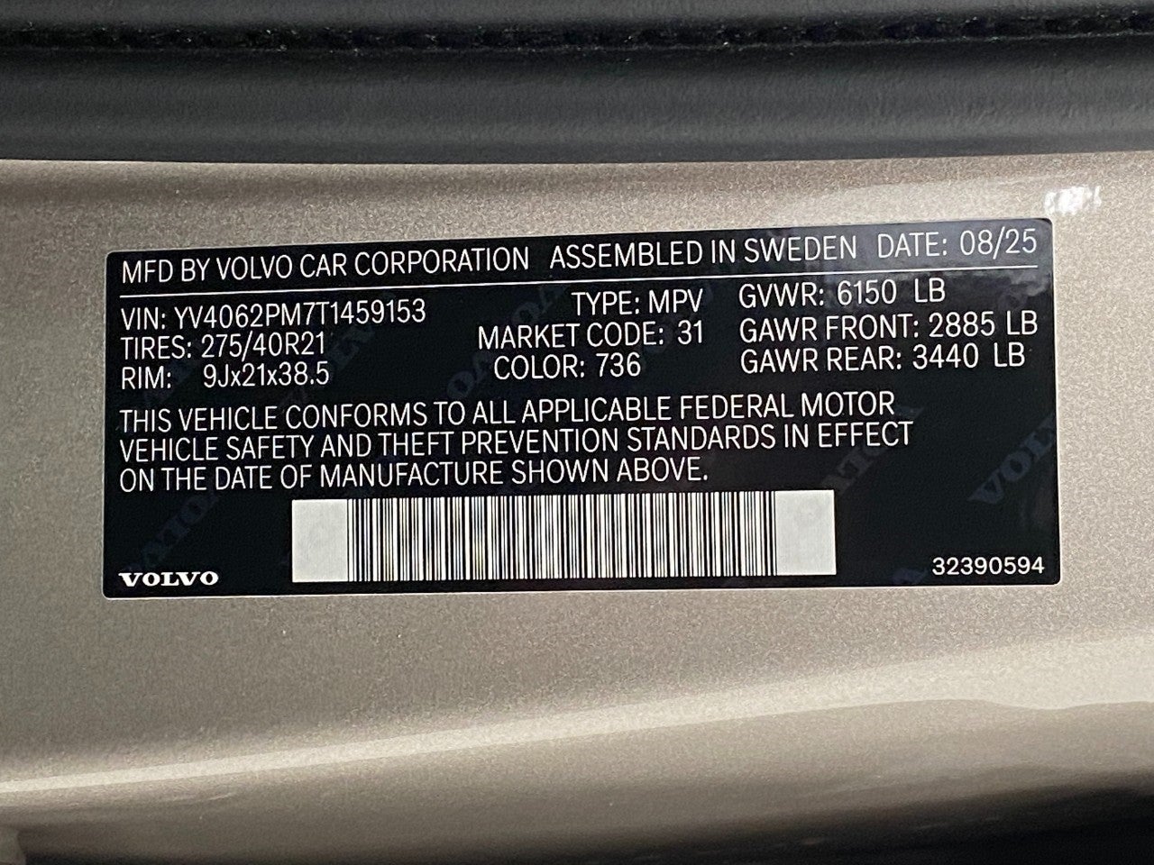 2026 Volvo XC90 B6 AWD Ultra Dark Theme 7-Seater