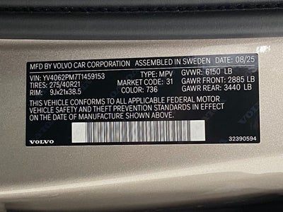 2026 Volvo XC90 B6 AWD Ultra Dark Theme 7-Seater