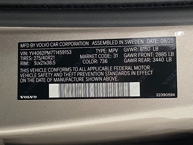 2026 Volvo XC90 B6 AWD Ultra Dark Theme 7-Seater