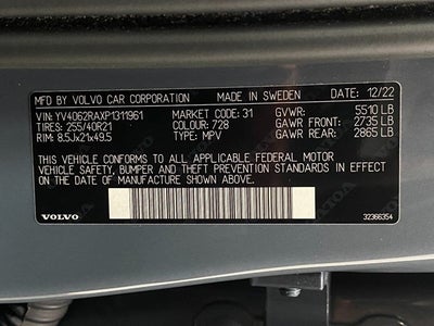 2023 Volvo XC60 B6 AWD Ultimate Bright Theme