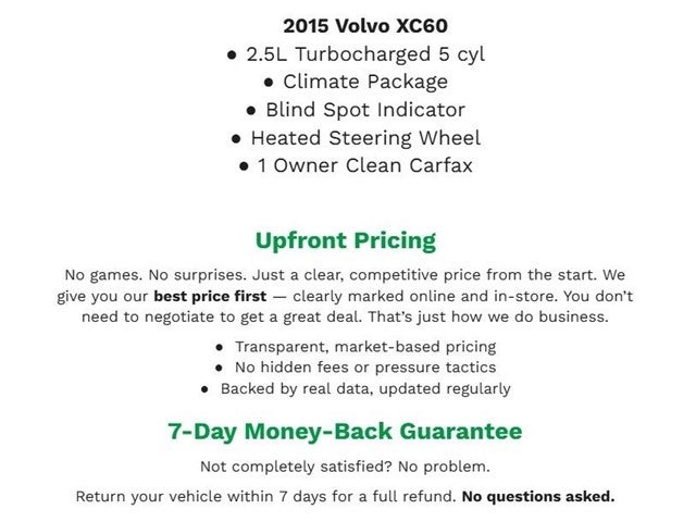 2015 Volvo XC60 SPORT UTILITY