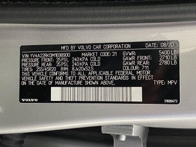 2021 Volvo XC60 T6 AWD Momentum