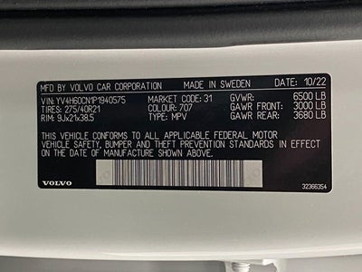 2023 Volvo XC90 Recharge Plug-In Hybrid T8 eAWD PHEV Plus Bright Theme 7P