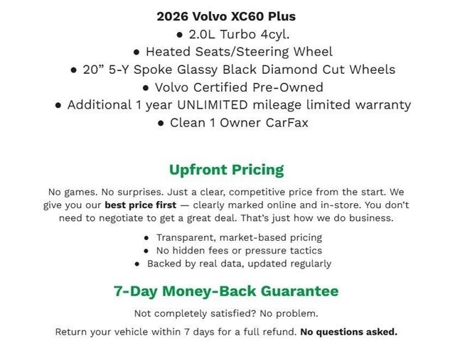 2026 Volvo XC60 B5 AWD Plus