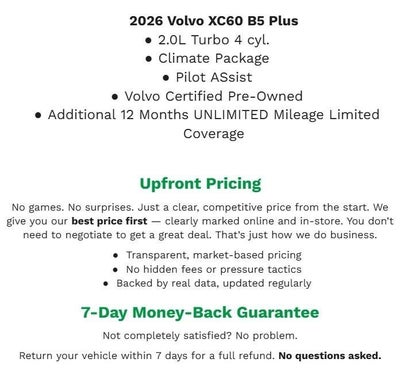 2026 Volvo XC60 B5 AWD Plus