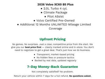 2026 Volvo XC60 B5 AWD Plus