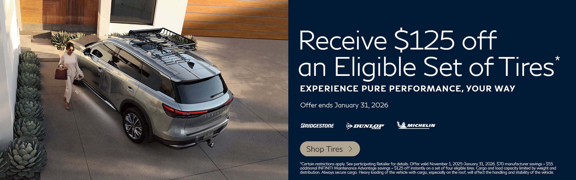 Receive $125 off an Eligible Set of Tires